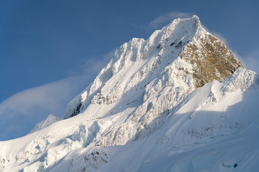 The East Face of Mt Sefton in winter